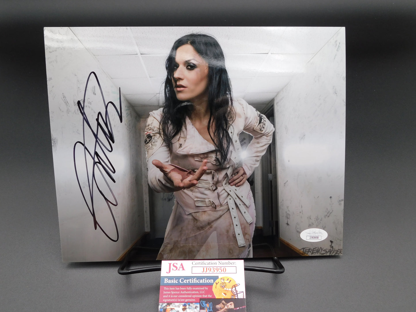 CRISTINA SCABBIA Signed / Autographed 8x10 LACUNA COIL PHOTO JSA COA