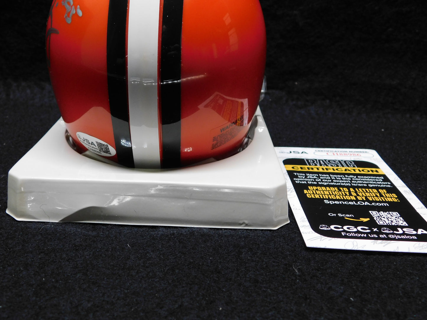 Kamerion Wimbley Signed Autographed Cleveland Browns VSR4 Mini Helmet JSA COA