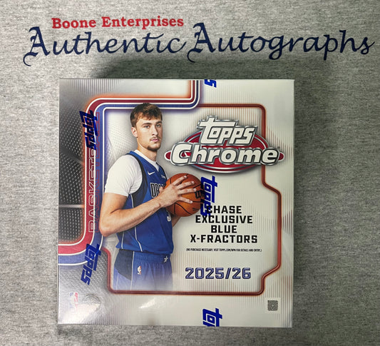 2025 - 26 Topps Chrome Basketball Mega Box Sealed Cooper Flagg 42 cards QTY