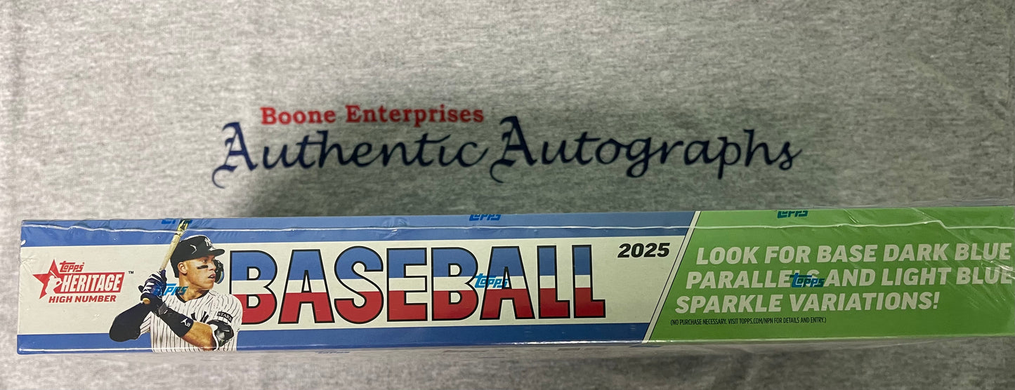 2025 Topps Heritage High Number Baseball Hobby Box 1 Auto Or Relic Sealed