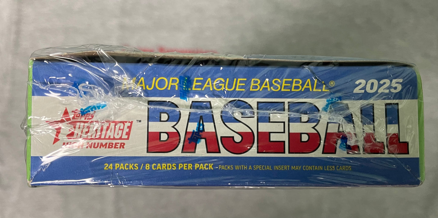 2025 Topps Heritage High Number Baseball Hobby Box 1 Auto Or Relic Sealed