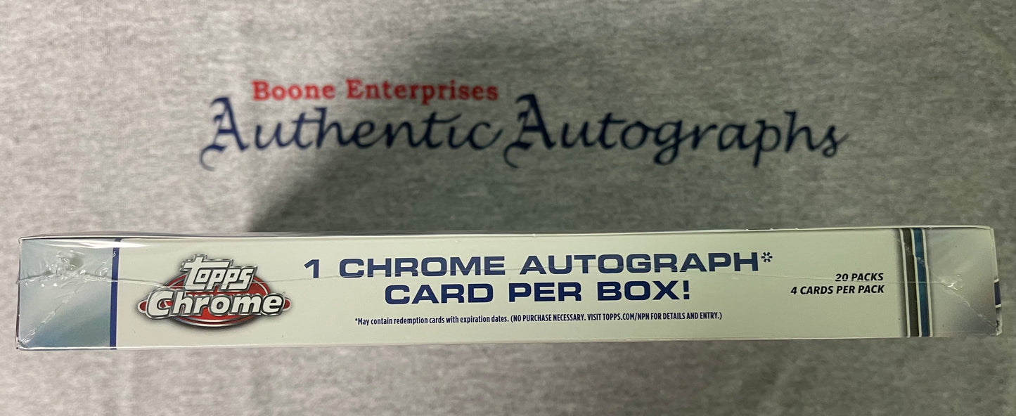 2025 Topps Chrome Baseball Hobby Box Sealed 80 Cards Nick Kurtz Drake Baldwin