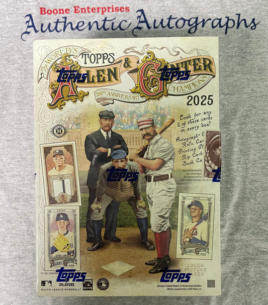 2025 Topps Allen & Ginter Baseball Hobby Box Sealed 192 Cards 2 Hits