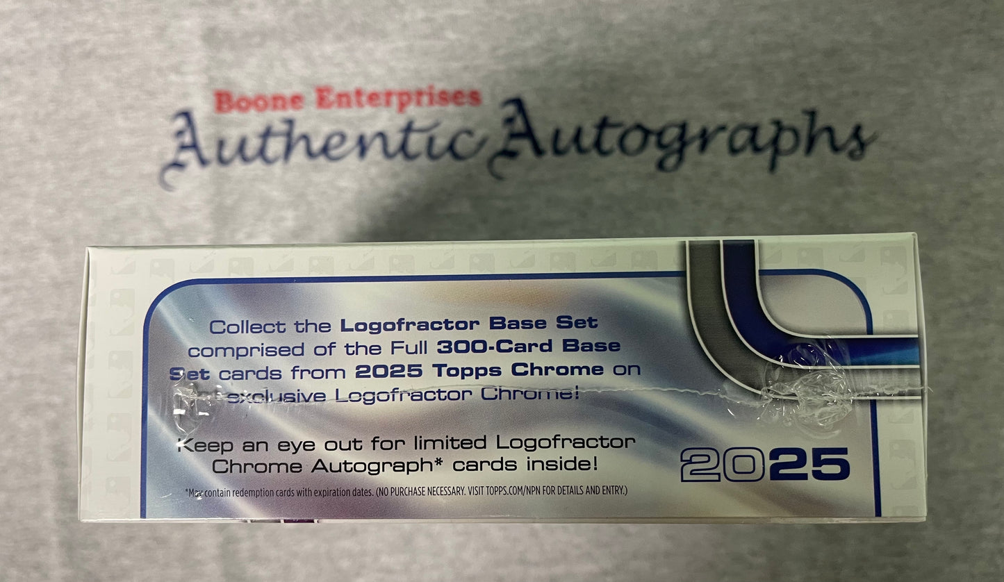 2025 Topps Chrome Logofractor Baseball Mega Box Sealed 30 Cards Nick Kurtz