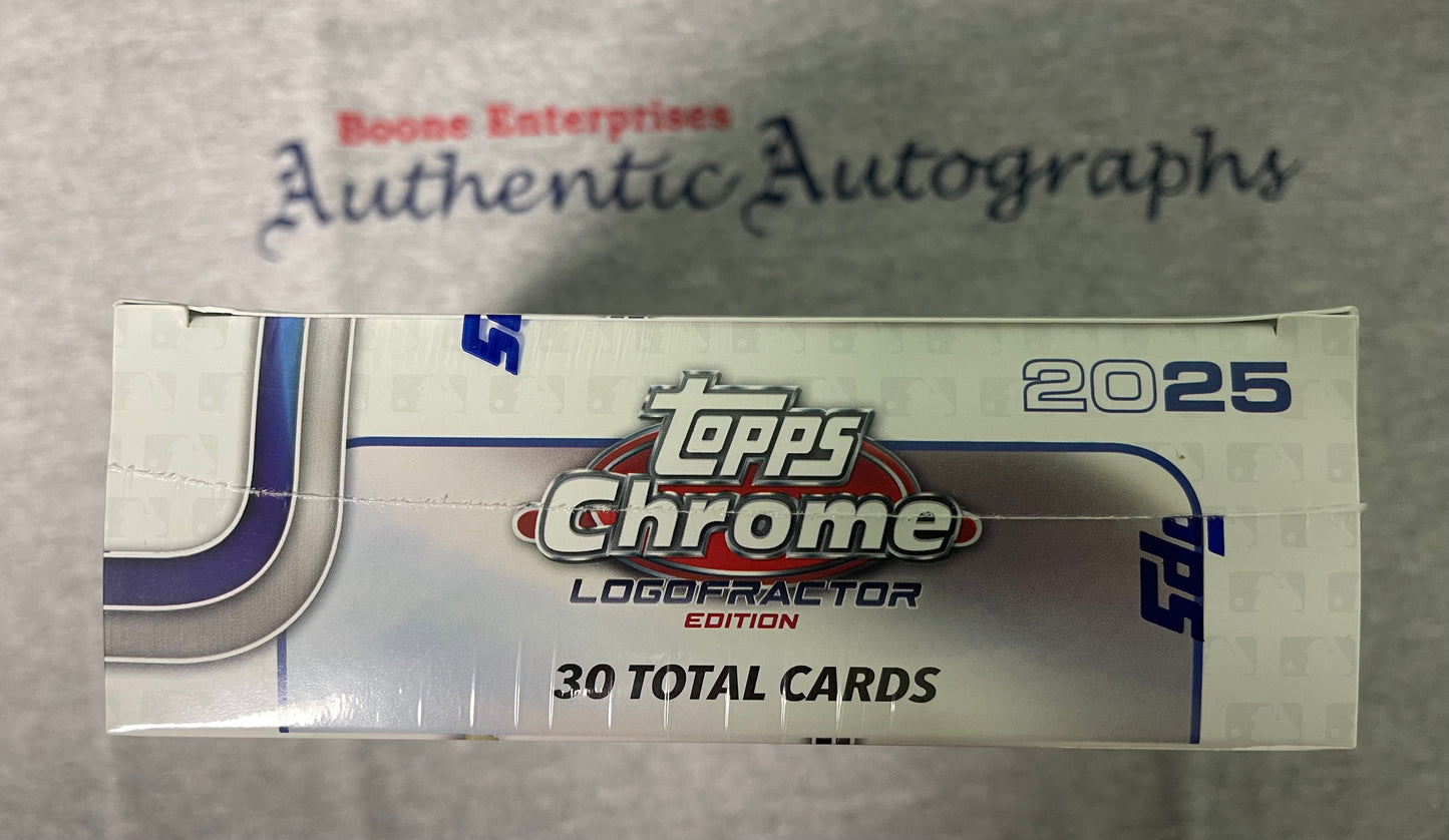 2025 Topps Chrome Logofractor Baseball Mega Box Sealed 30 Cards Nick Kurtz