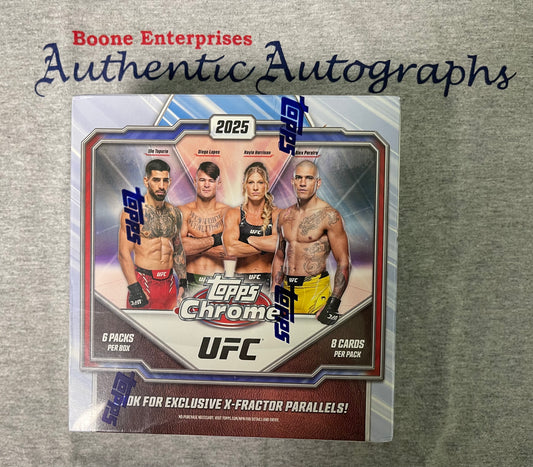 2025 Topps Chrome UFC Mega Box Sealed QTY Topuria, Pereira, Harrison 42 Cards