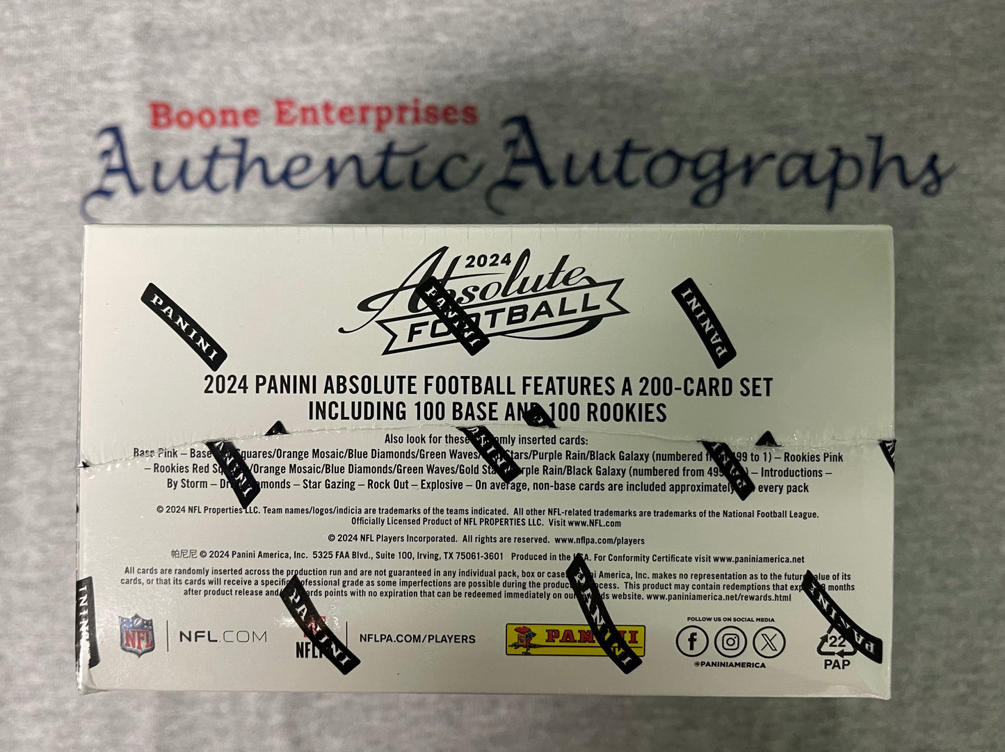 2024 Panini Absolute Football Retail Box Sealed Pink Parallels 192 Cards