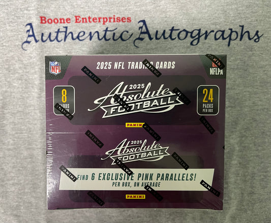 2025 Panini Absolute Football Retail Box Sealed Pink Parallels 192 Cards
