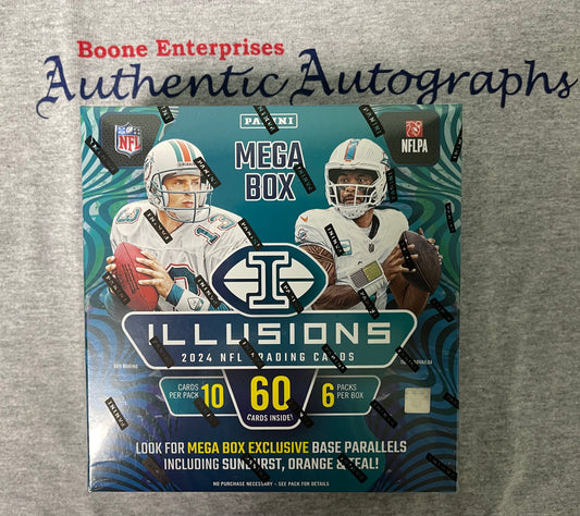 2024 Panini Illusions Football Mega Box Sealed 60 Cards Drake Maye Williams