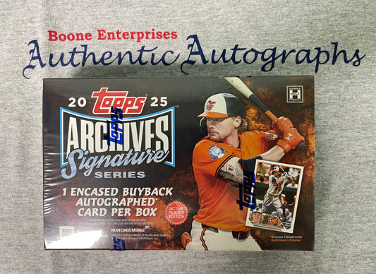 2025 Topps Archives Signature Series Sealed Active Player Edition Autograph