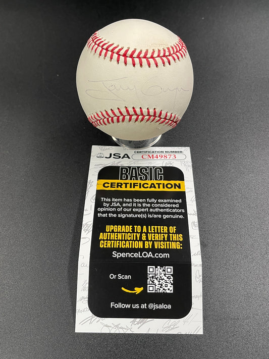 Tony Gywnn Singed/Autographed Leonard Coleman Official NL Baseball (D.2014) JSA