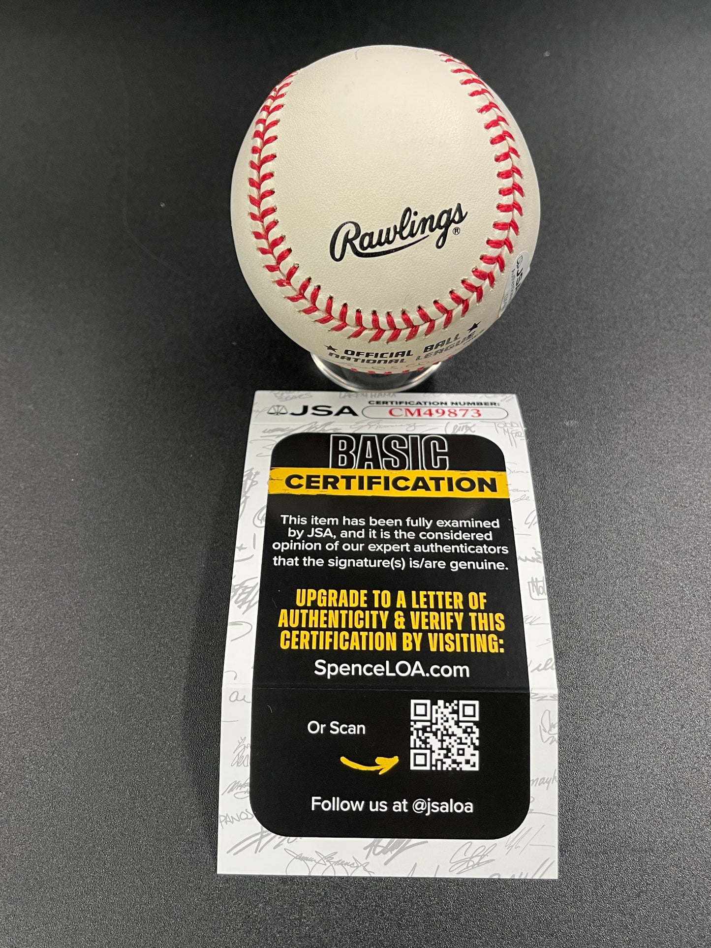 Tony Gywnn Singed/Autographed Leonard Coleman Official NL Baseball (D.2014) JSA