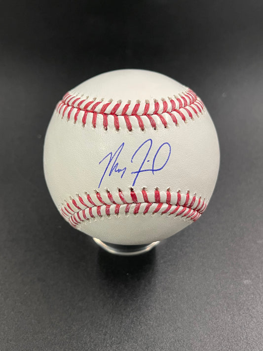 Max Fried Signed/Autographed Rawlings OMLB Baseball Fanatics MLB COA