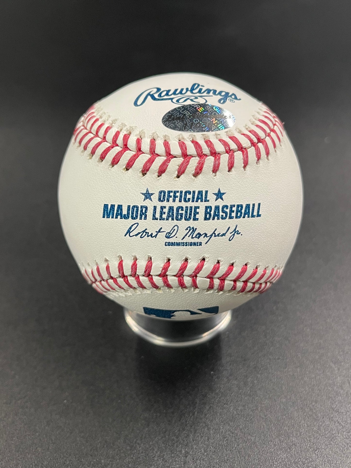 Ricky Henderson Signed/Autographed Rawlings OMLB Baseball Leaf COA Athletics