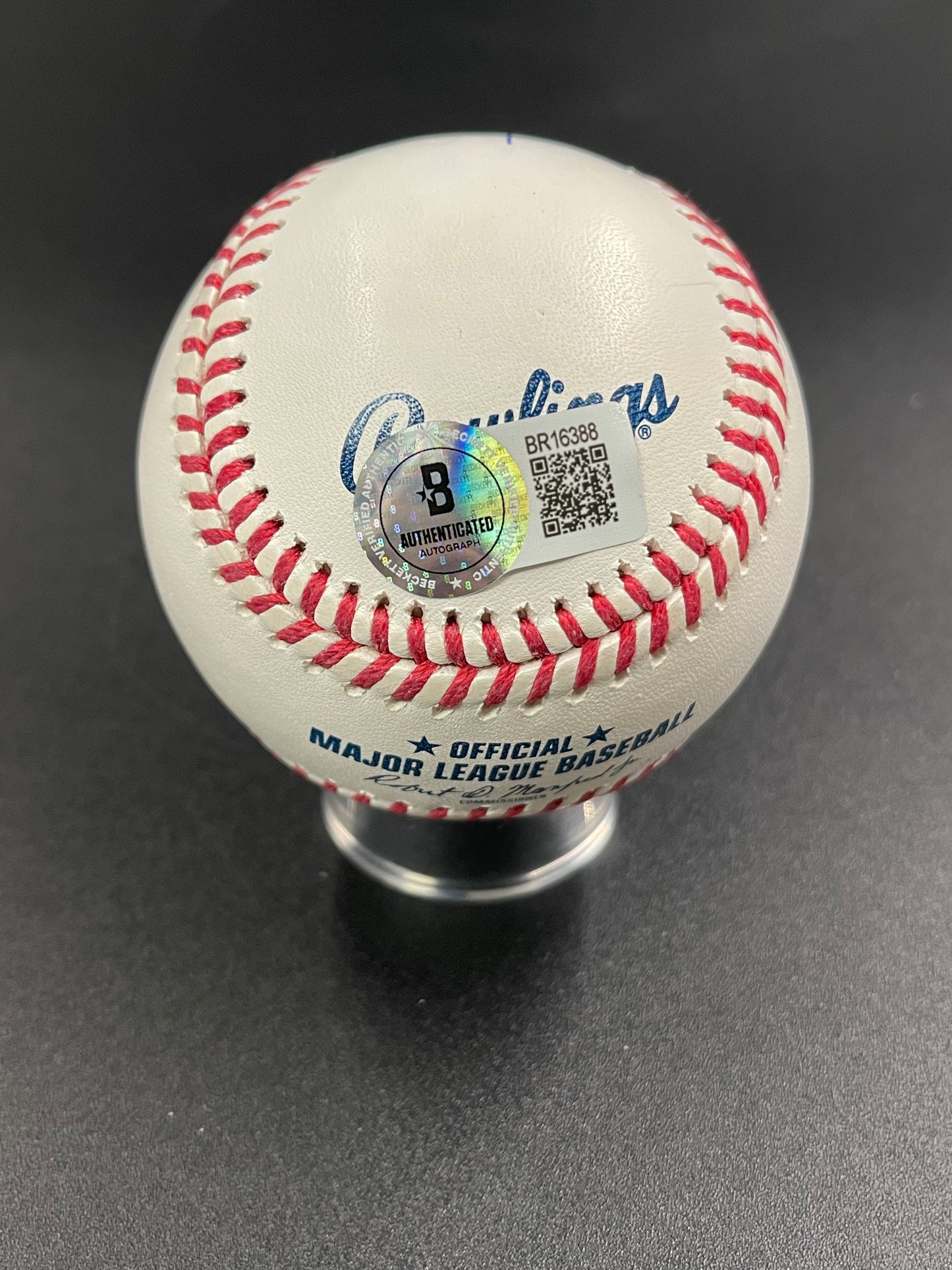 Jacob Wilson Signed/Autographed Rawlings OMLB Baseball Beckett COA Athletics