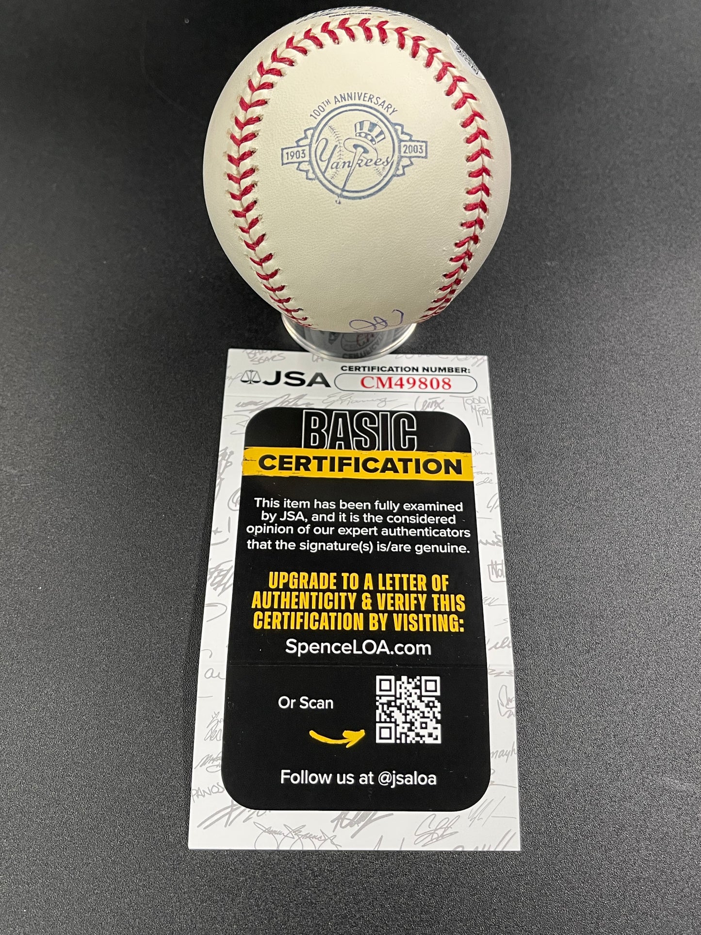 Bobby Murcer Signed/Autographed Yankees 100th Anniversary ROMLB Baseball JSA COA