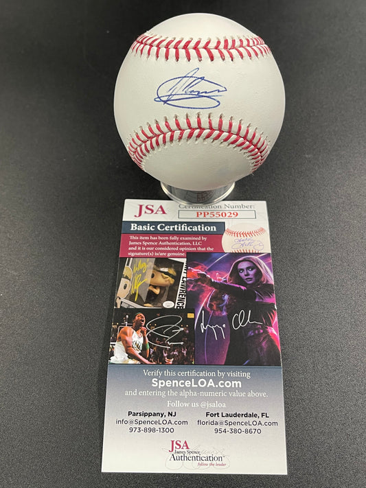 Jason Dominguez Signed/Autographed Rawlings OMLB Baseball JSA COA