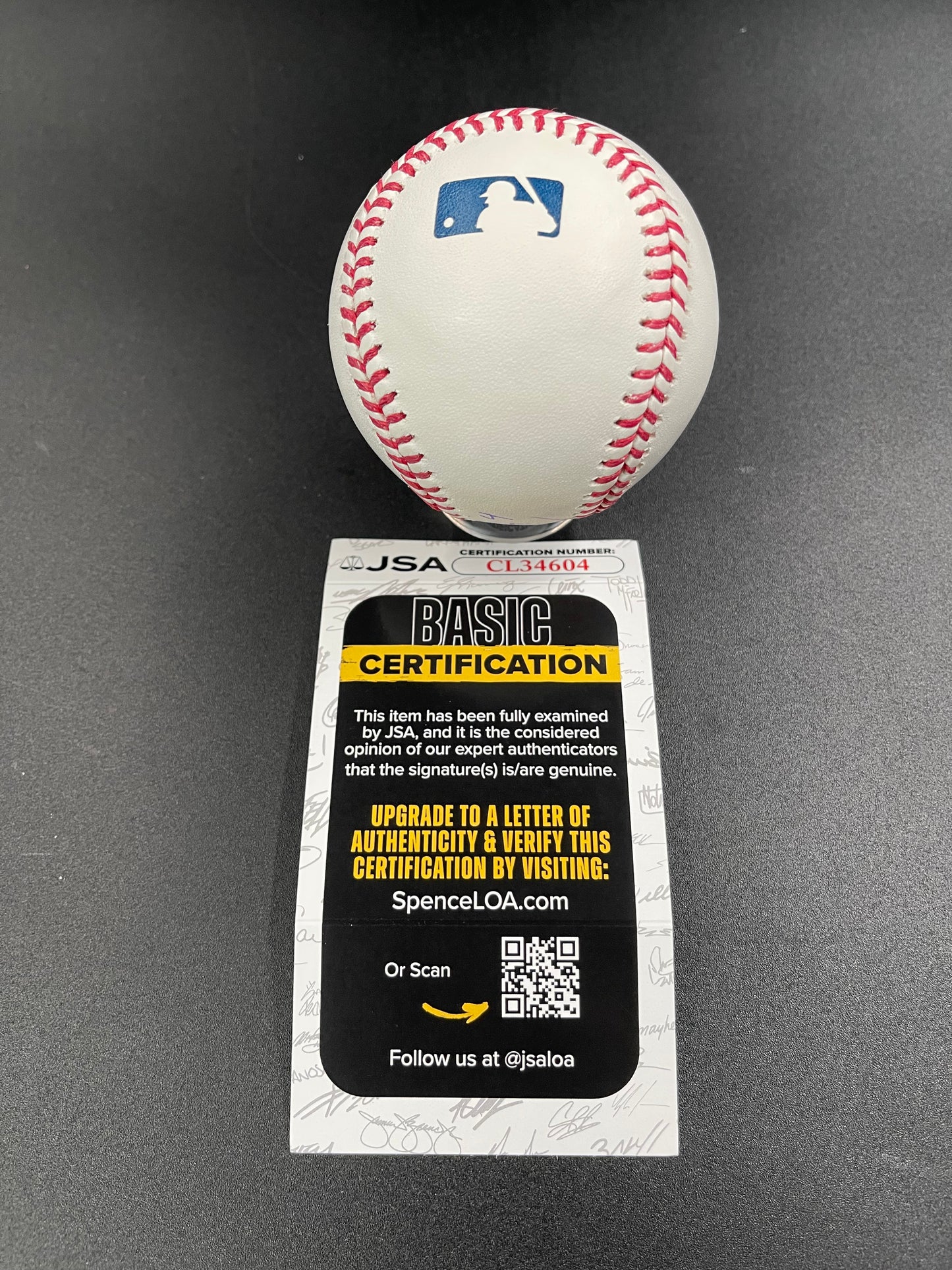Pete Crow Armstrong Signed/Autographed Rawlings OMLB Baseball JSA COA Cubs