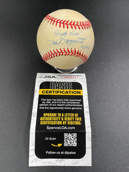 Phil Rizzuto Signed/Autographed Official AL Gene Budig Baseball Inscribed JSA (A