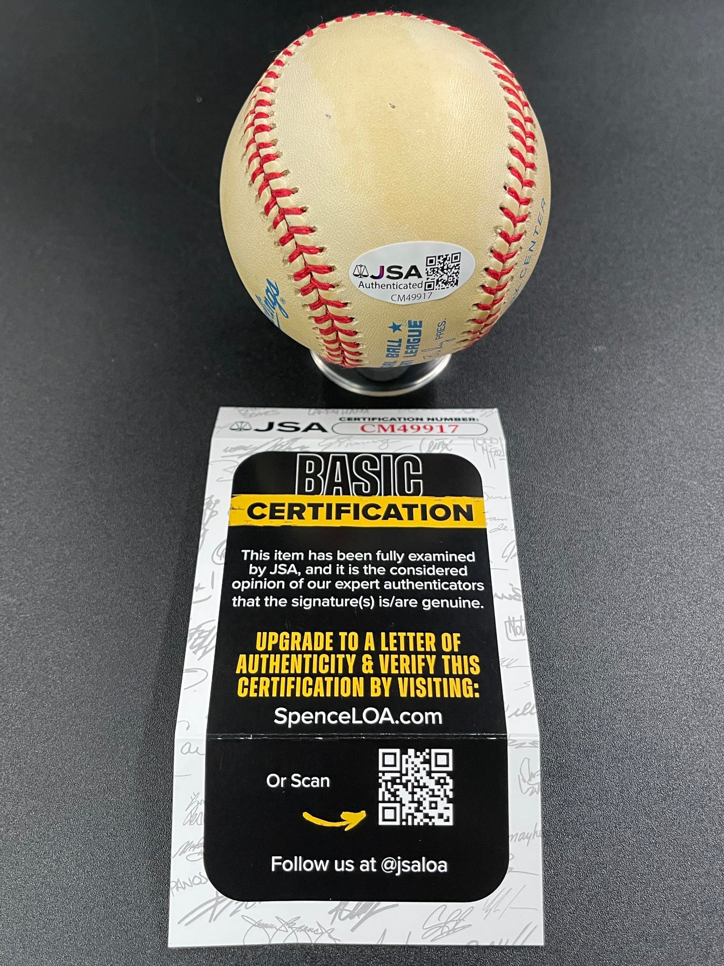 Phil Rizzuto Signed/Autographed Official AL Gene Budig Baseball Inscribed JSA (A