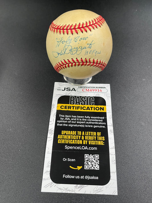 Phil Rizzuto Signed/Autographed Official AL Gene Budig Baseball Inscribed JSA (B