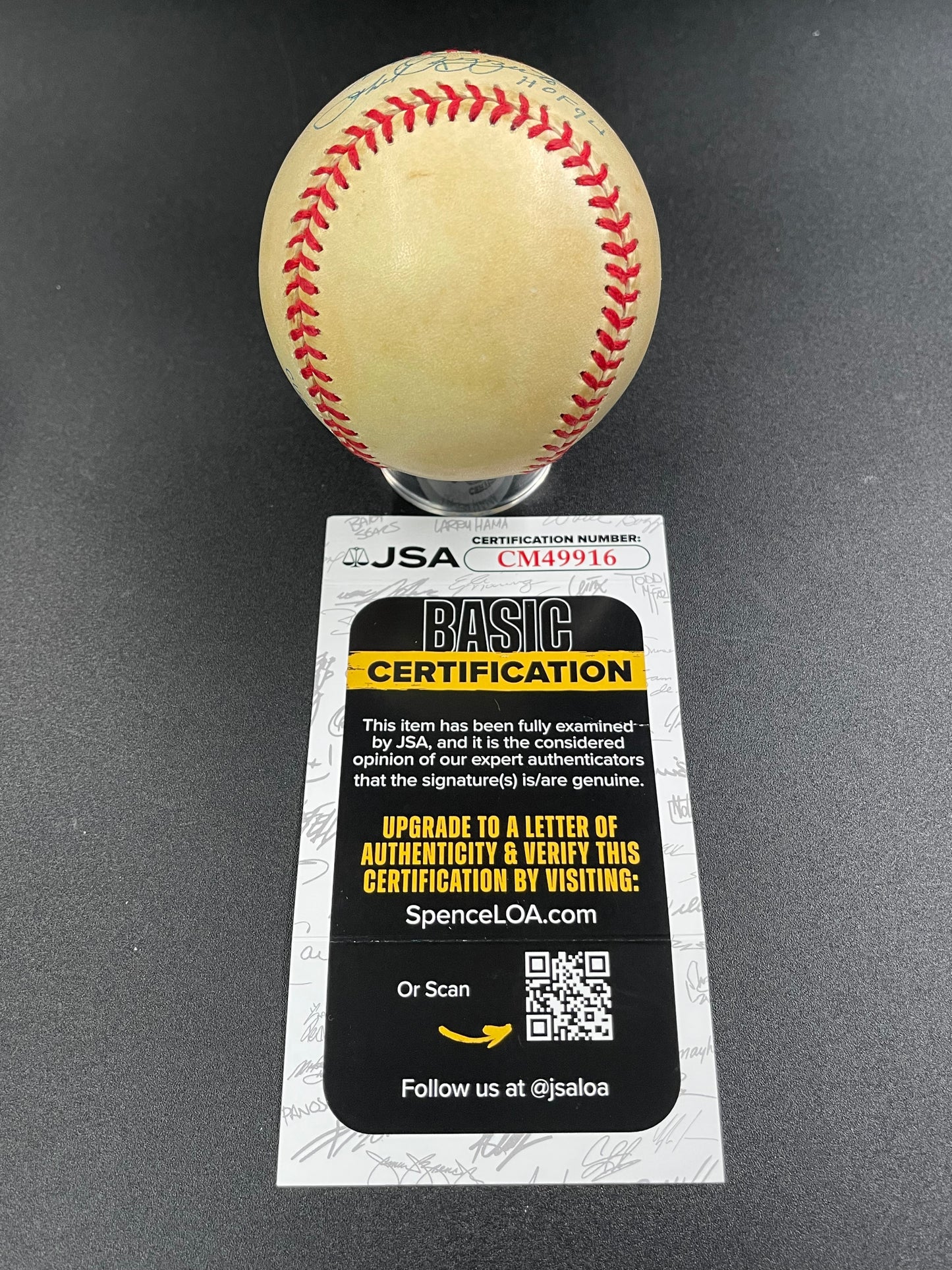 Phil Rizzuto Signed/Autographed Official AL Gene Budig Baseball Inscribed JSA (B