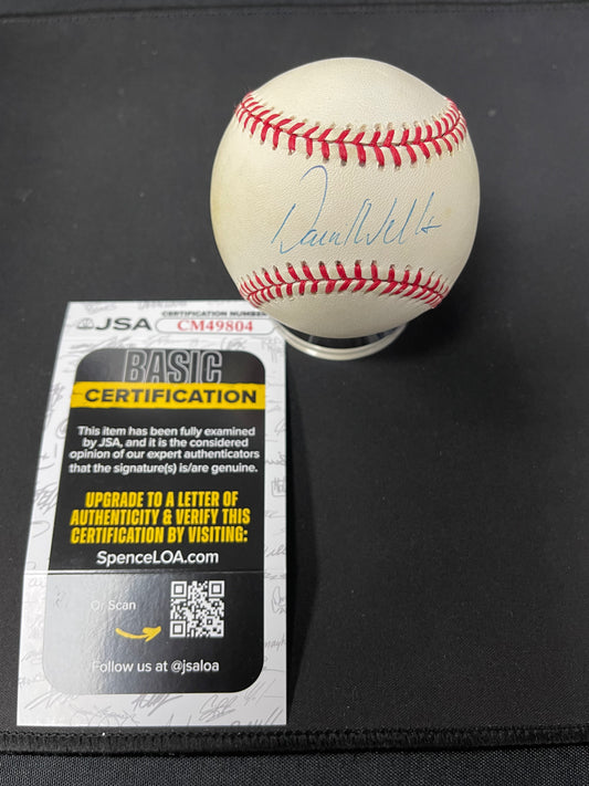 David Wells Signed/Autographed Rawlings OMLB Baseball JSA COA Yankees