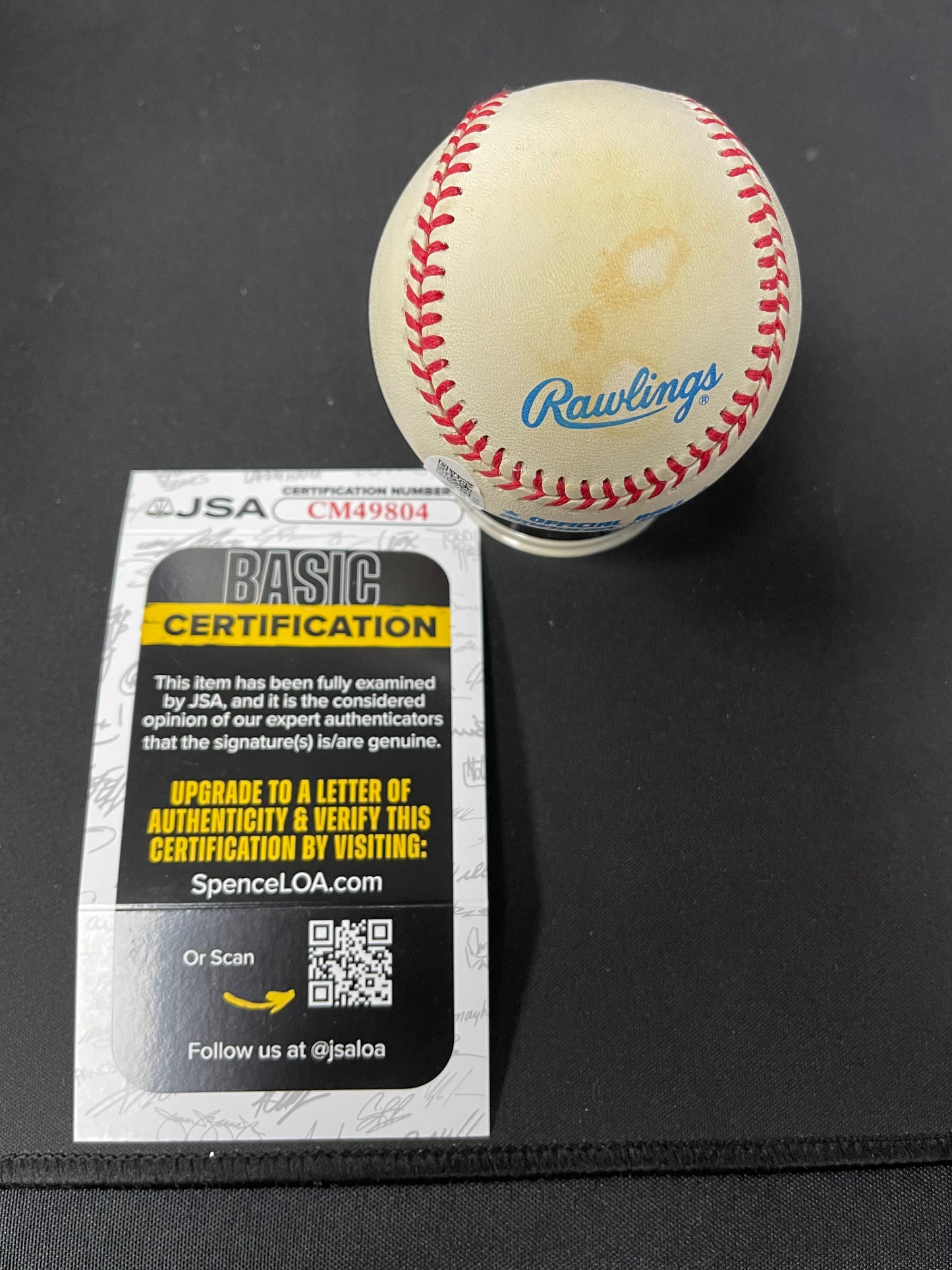 David Wells Signed/Autographed Rawlings OMLB Baseball JSA COA Yankees