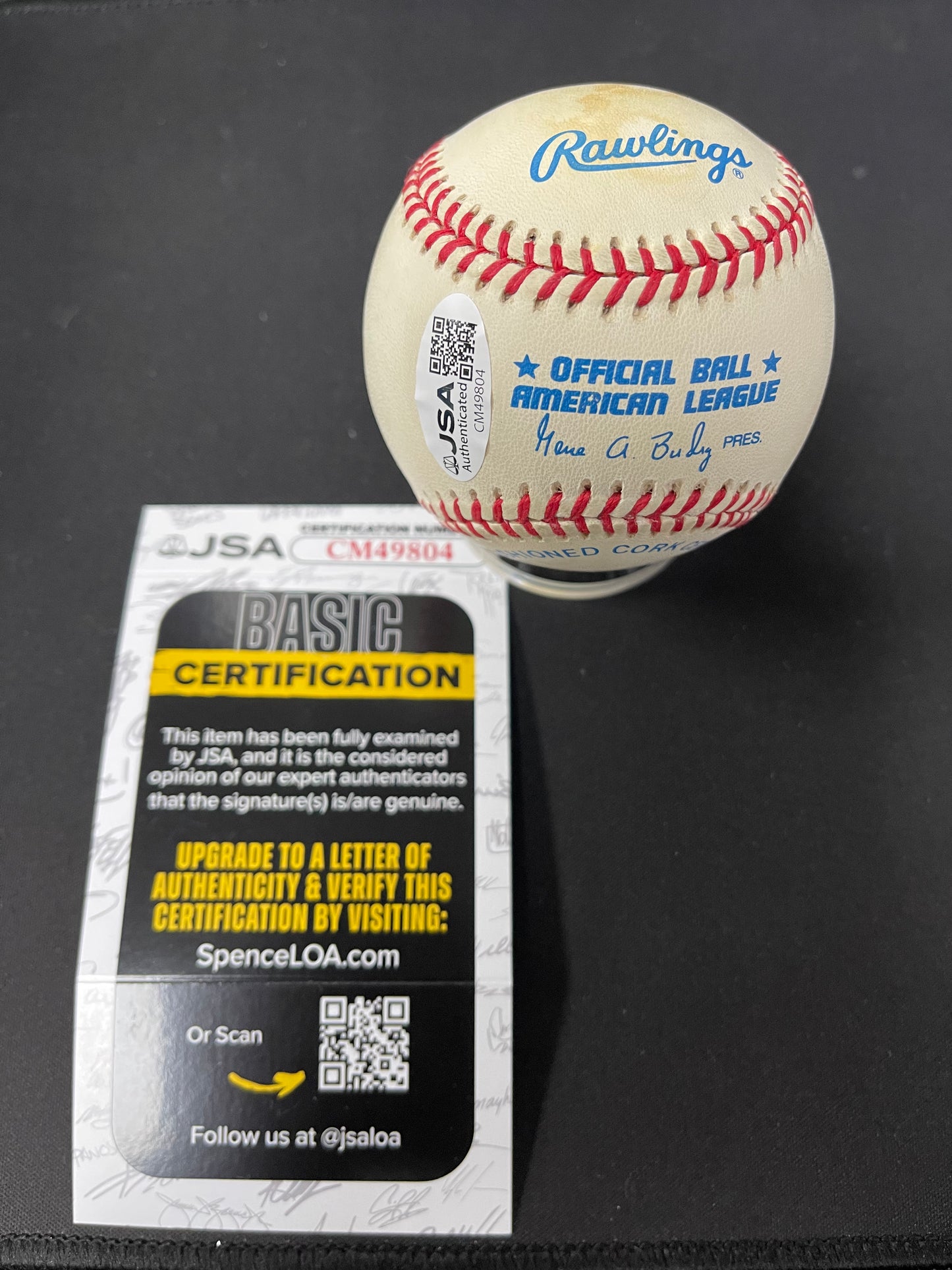 David Wells Signed/Autographed Rawlings OMLB Baseball JSA COA Yankees