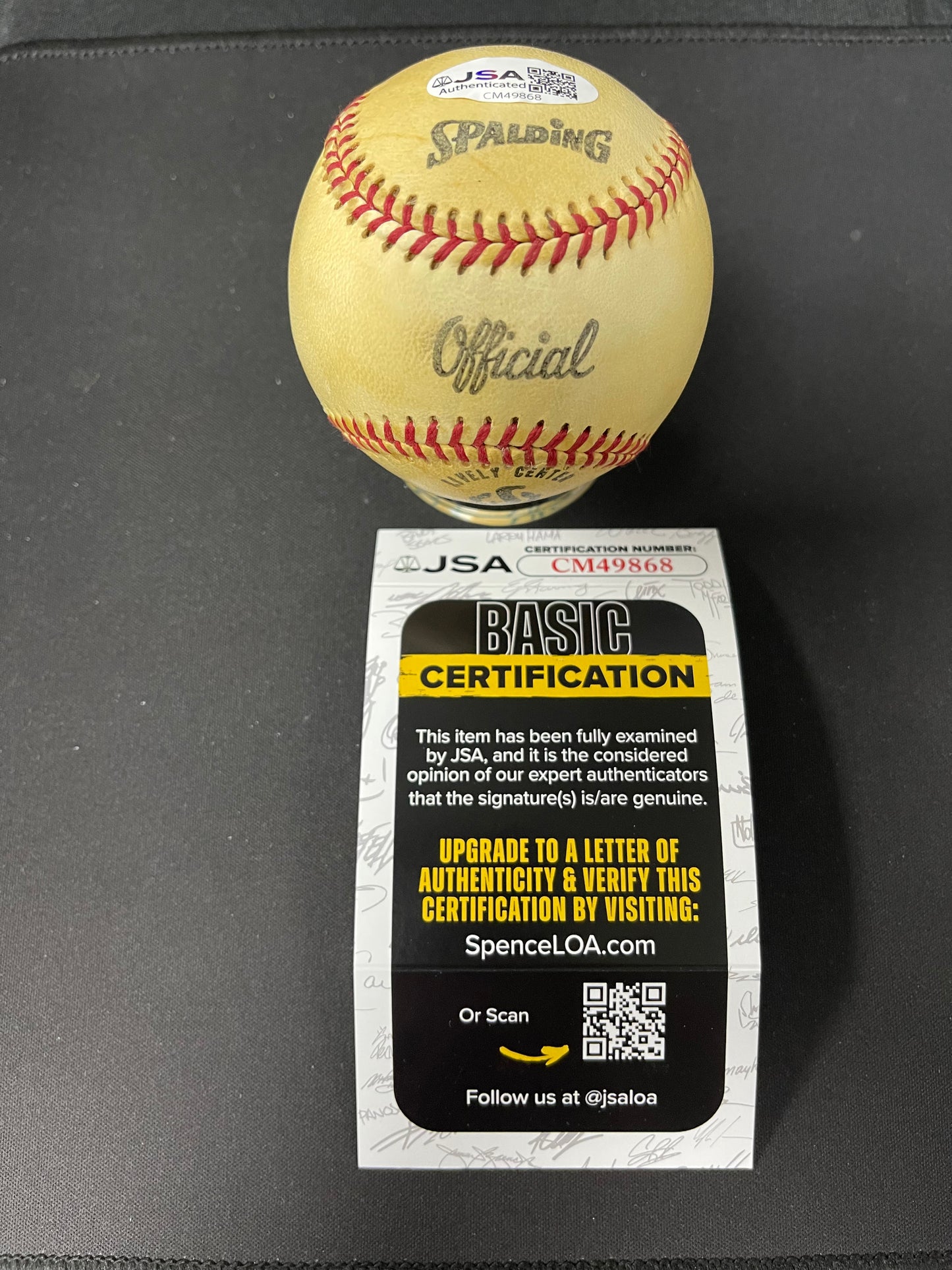 Sparky Lyle Signed/Autographed Rawlings Spalding Official Baseball JSA COA
