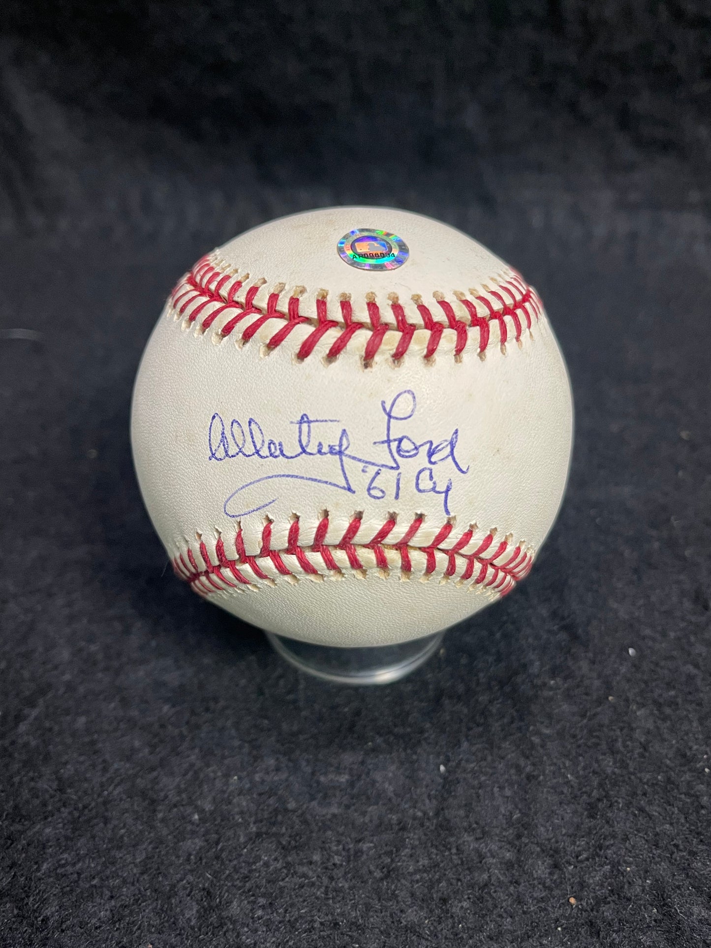 (D.2020) Whitey Ford Signed Autographed ROAL Budig Baseball Inscribed Steiner