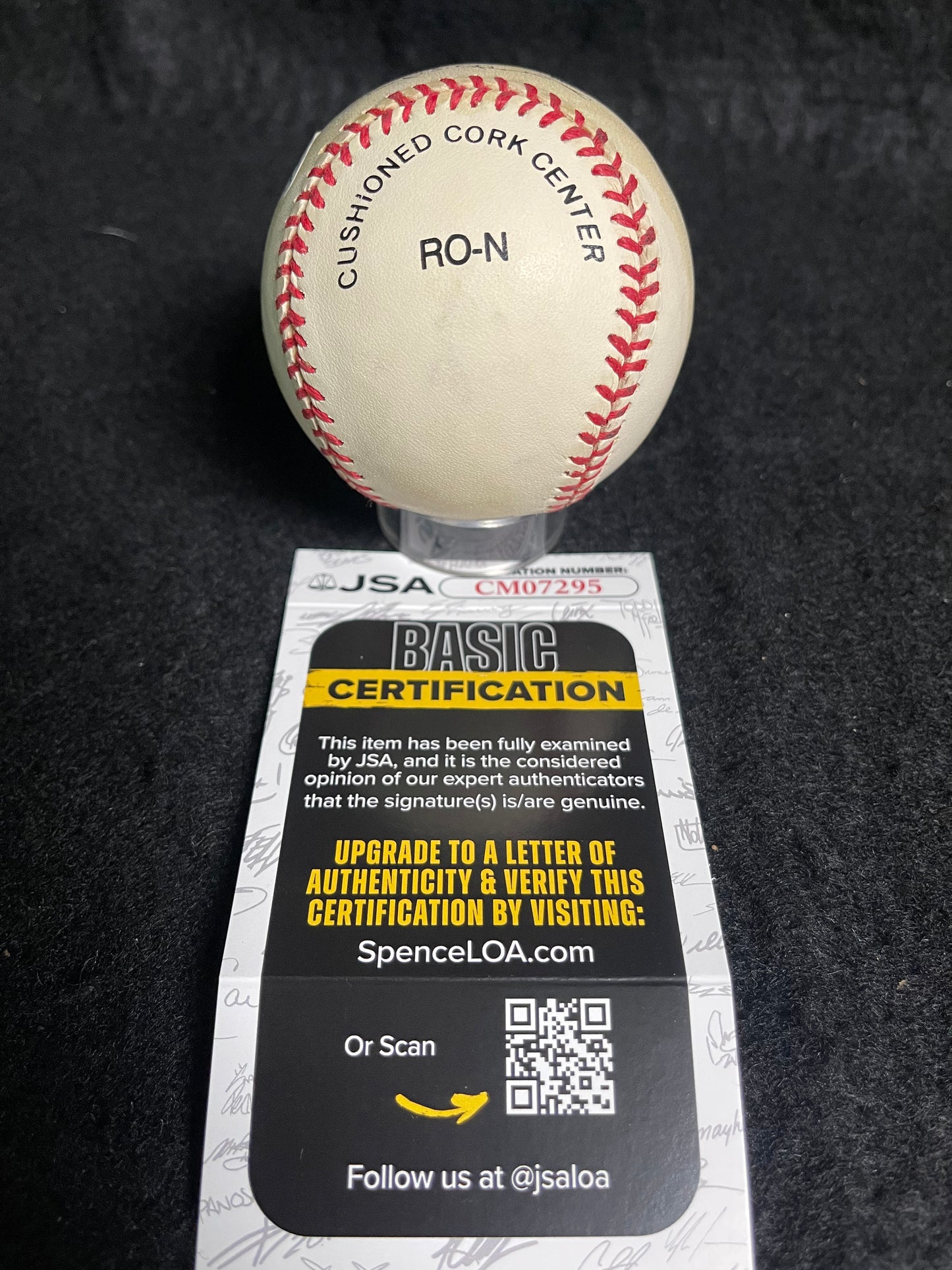 Barry Bonds Signed Autographed Rawlings ONL Leonard Coleman Baseball JSA COA