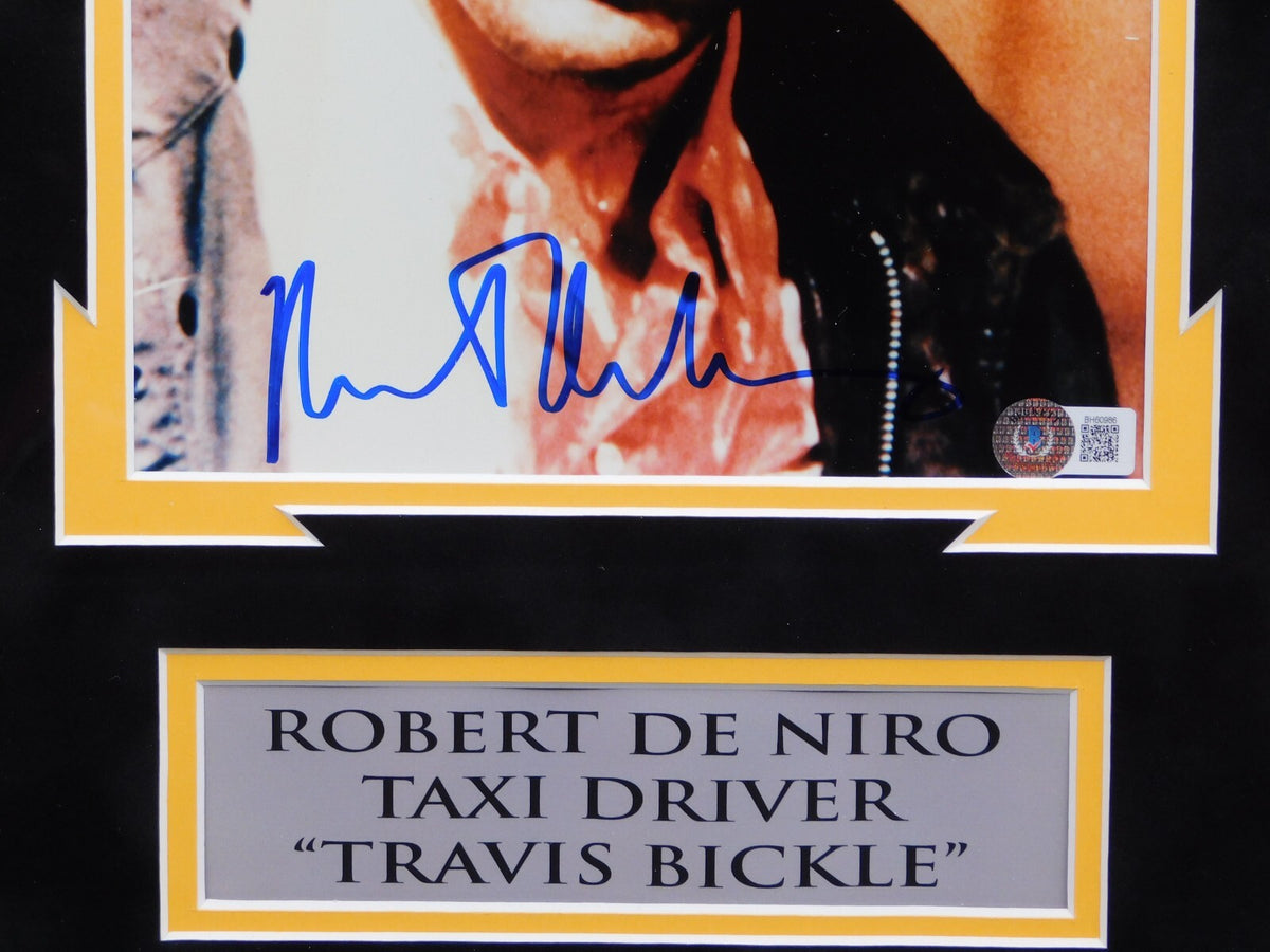 Robert De Niro Signed Autographed Framed 8x10 Photo Taxi Driver Casino BAS COA