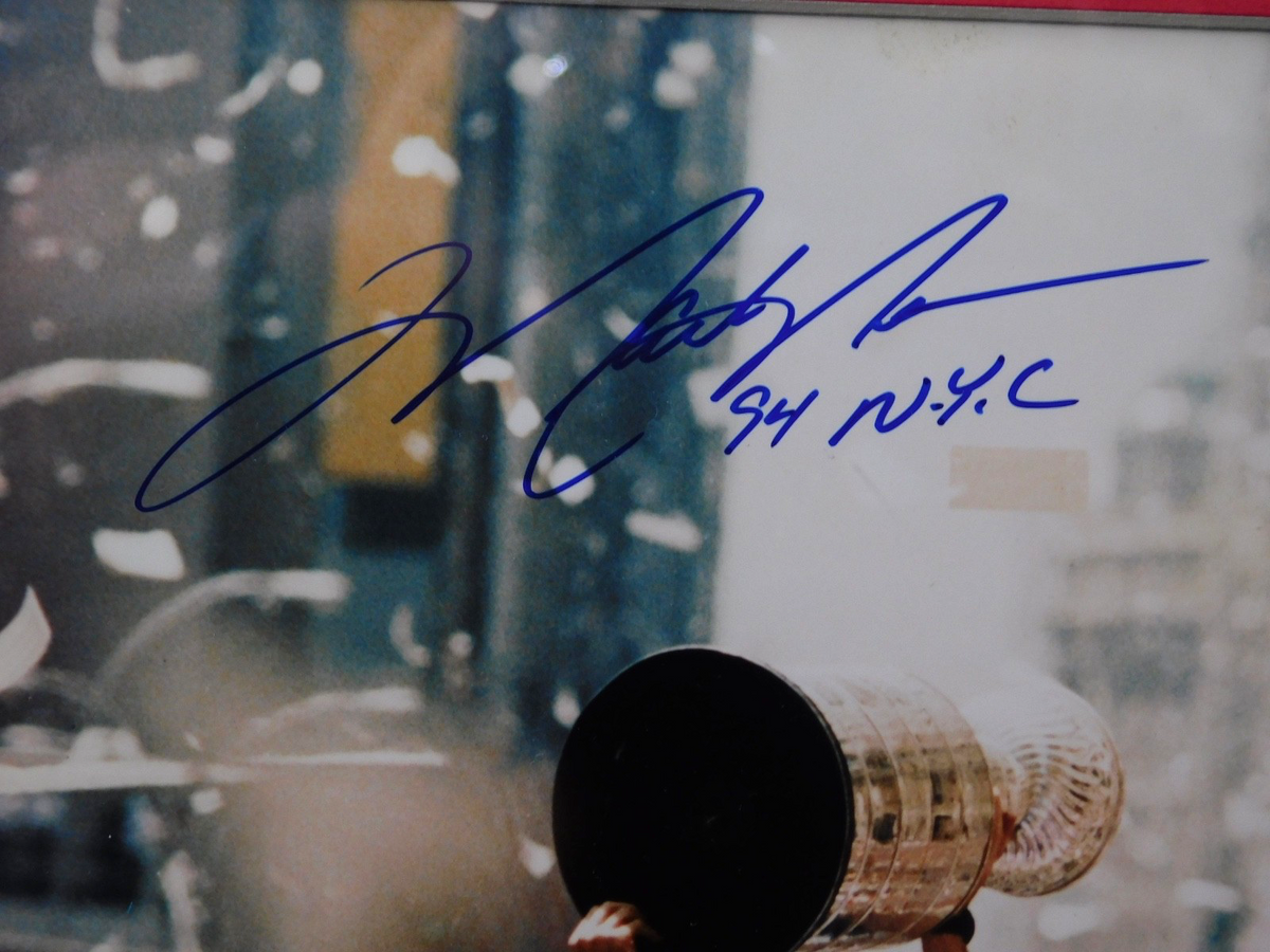 Mark Messier Signed Autographed Framed 8x10 Photo Inscribed Steiner COA Rangers