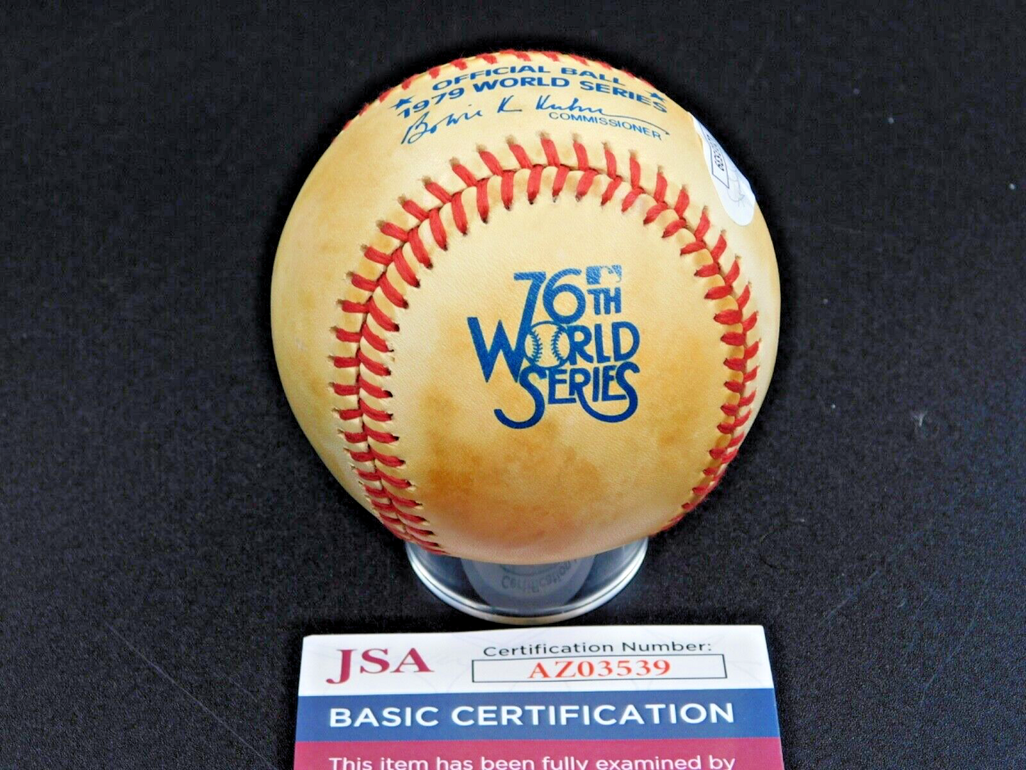 Willie Stargell (D. 2001) Signed 1979 World Series Baseball Pirates MVP JSA COA