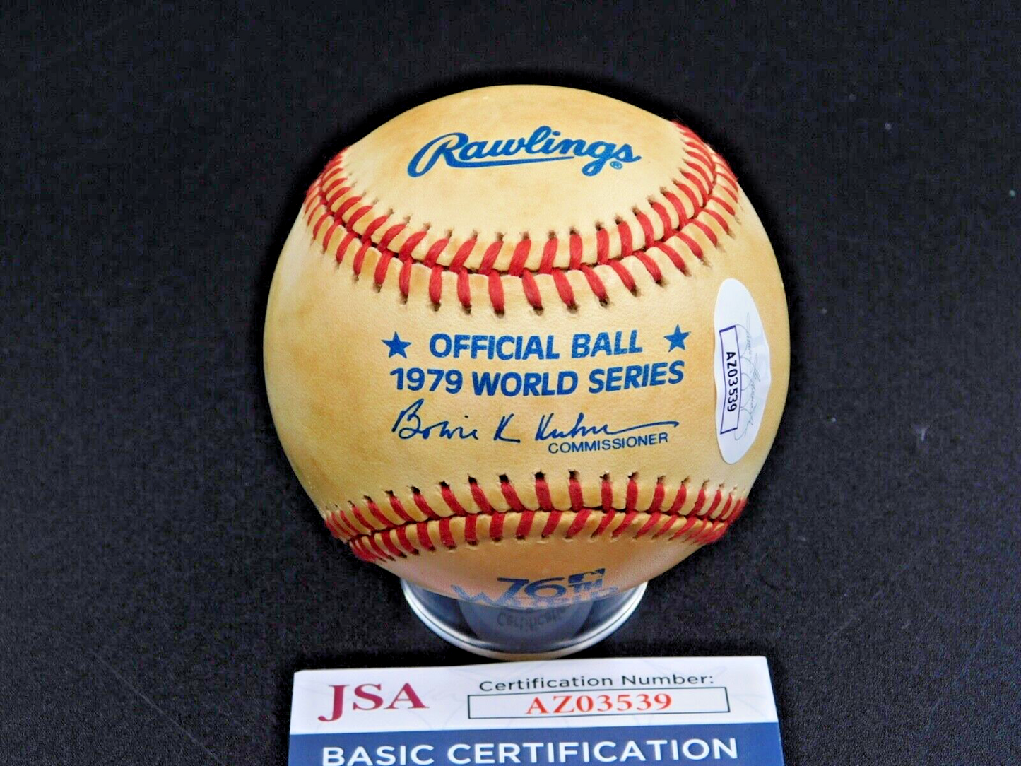 Willie Stargell (D. 2001) Signed 1979 World Series Baseball Pirates MVP JSA COA