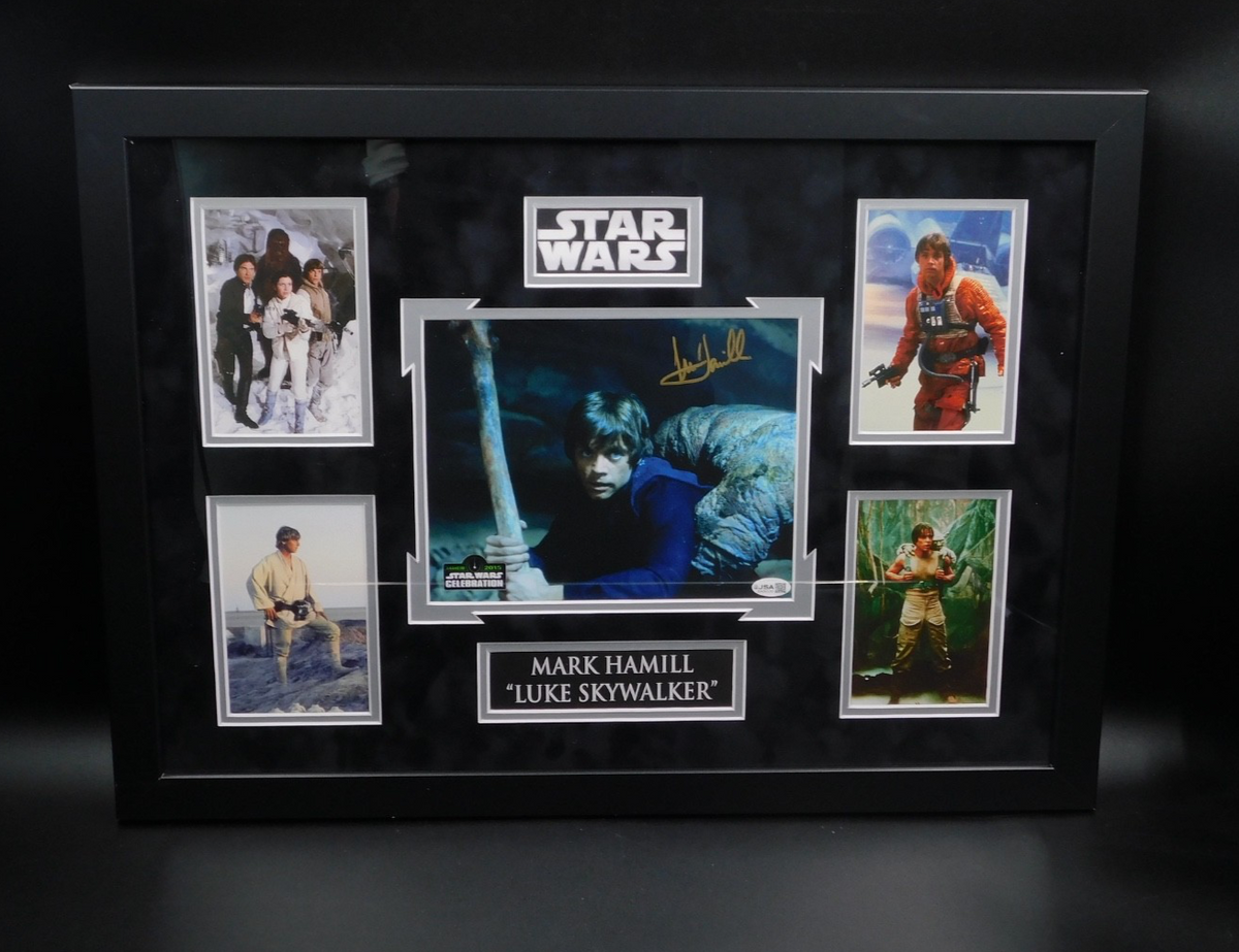 Mark Hamill Signed Framed 8x10 Photo JSA LOA Luke Skywalker Star Wars
