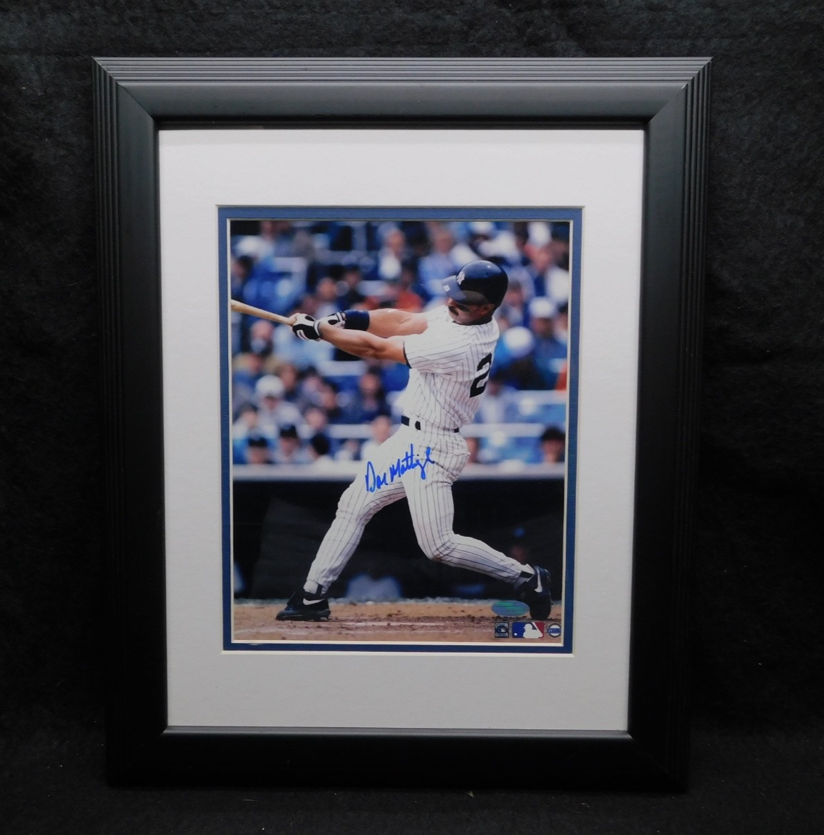 Don Mattingly Signed Autographed Framed 8x10 Photo Steiner COA Yankees