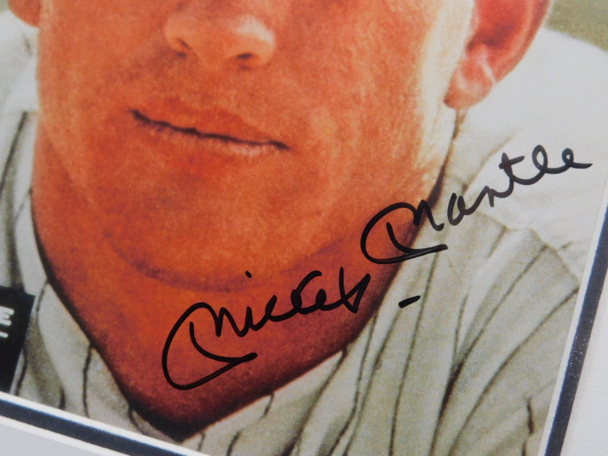 Mickey Mantle Signed Autographed Framed Sports Illustrated 8x10 Photo UDA Yankee