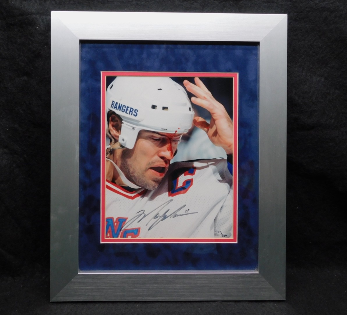 Mark Messier Signed Autographed Framed 8x10 Photo Steiner COA New York Rangers