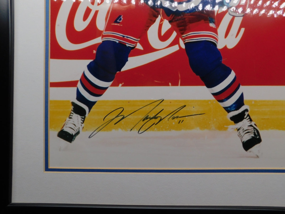 Mark Messier Autographed Signed Framed 16x20 Photo Steiner COA Rangers