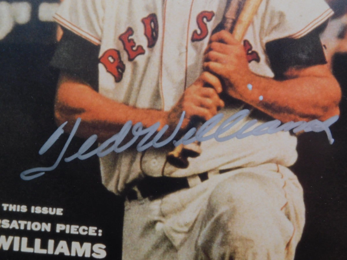 Share Ted Williams Signed Autographed Framed 8x10 Photo Steiner COA Red Sox