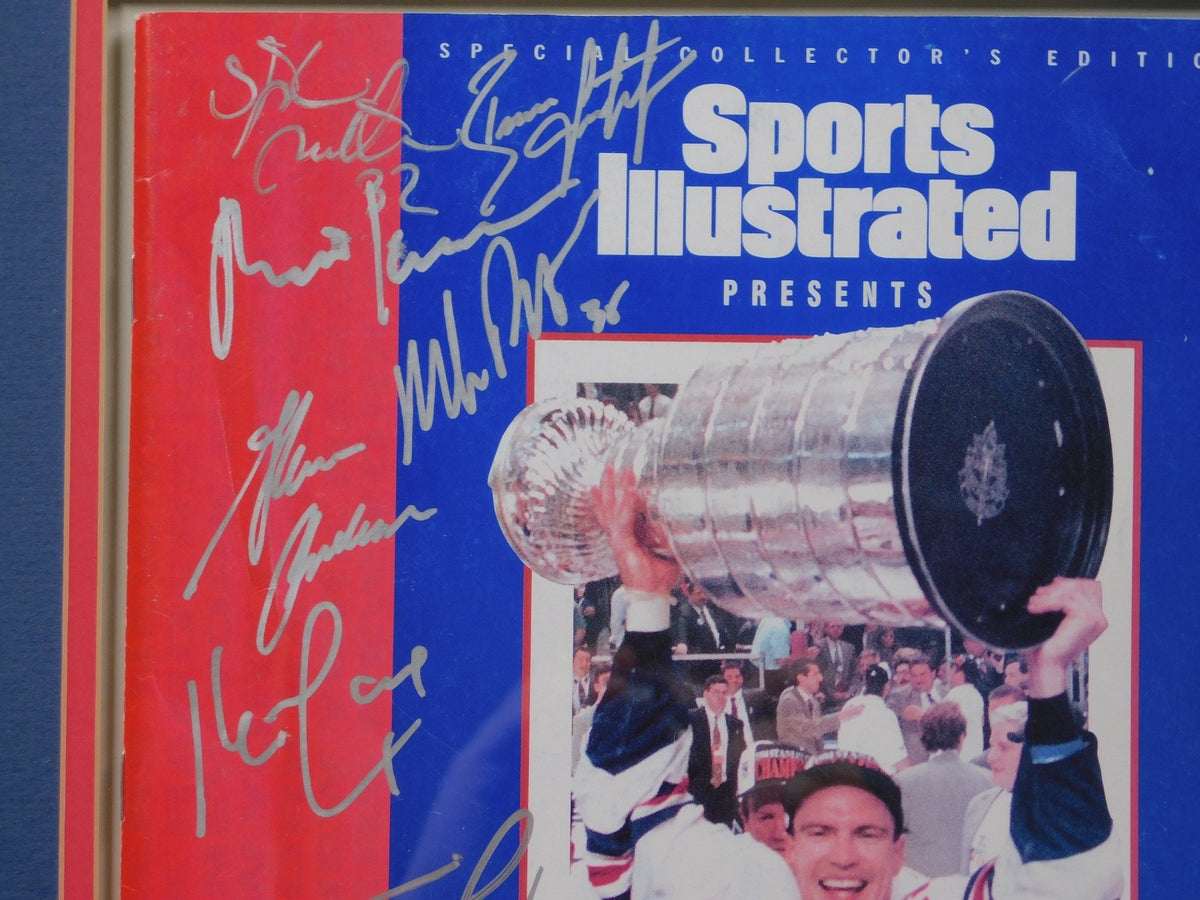 Rangers Team Signed Framed 1994 Stanley Cup Sports Illustrated Steiner COA