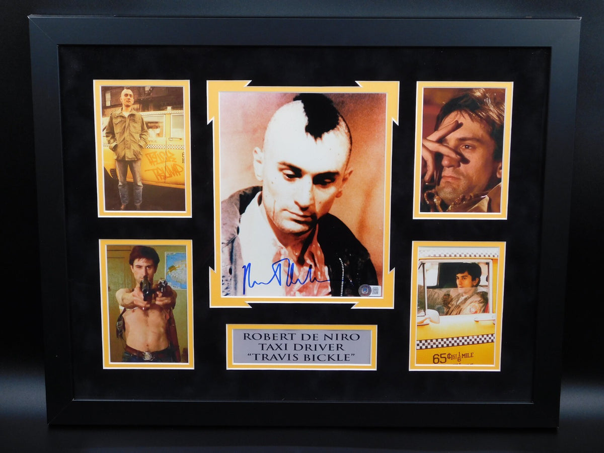 Robert De Niro Signed Autographed Framed 8x10 Photo Taxi Driver Casino BAS COA