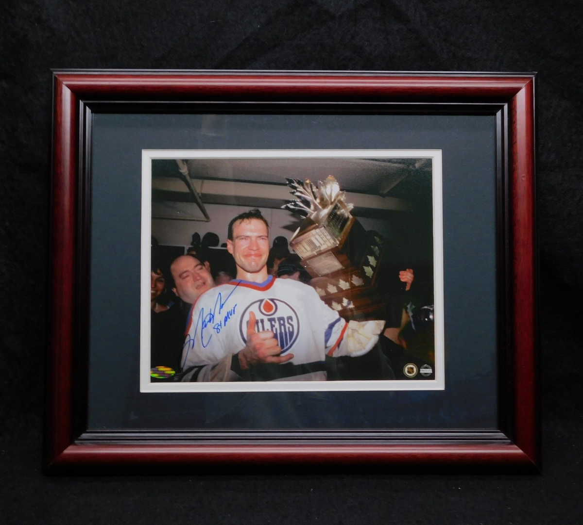 Mark Messier Signed Framed 8x10 Photo Inscribed MVP Steiner COA Edmonton Oilers
