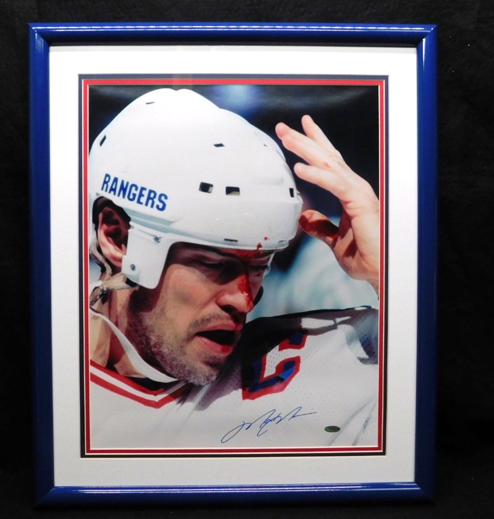 Mark Messier Signed Autographed Framed 16x20 Photo New York Rangers Steiner COA