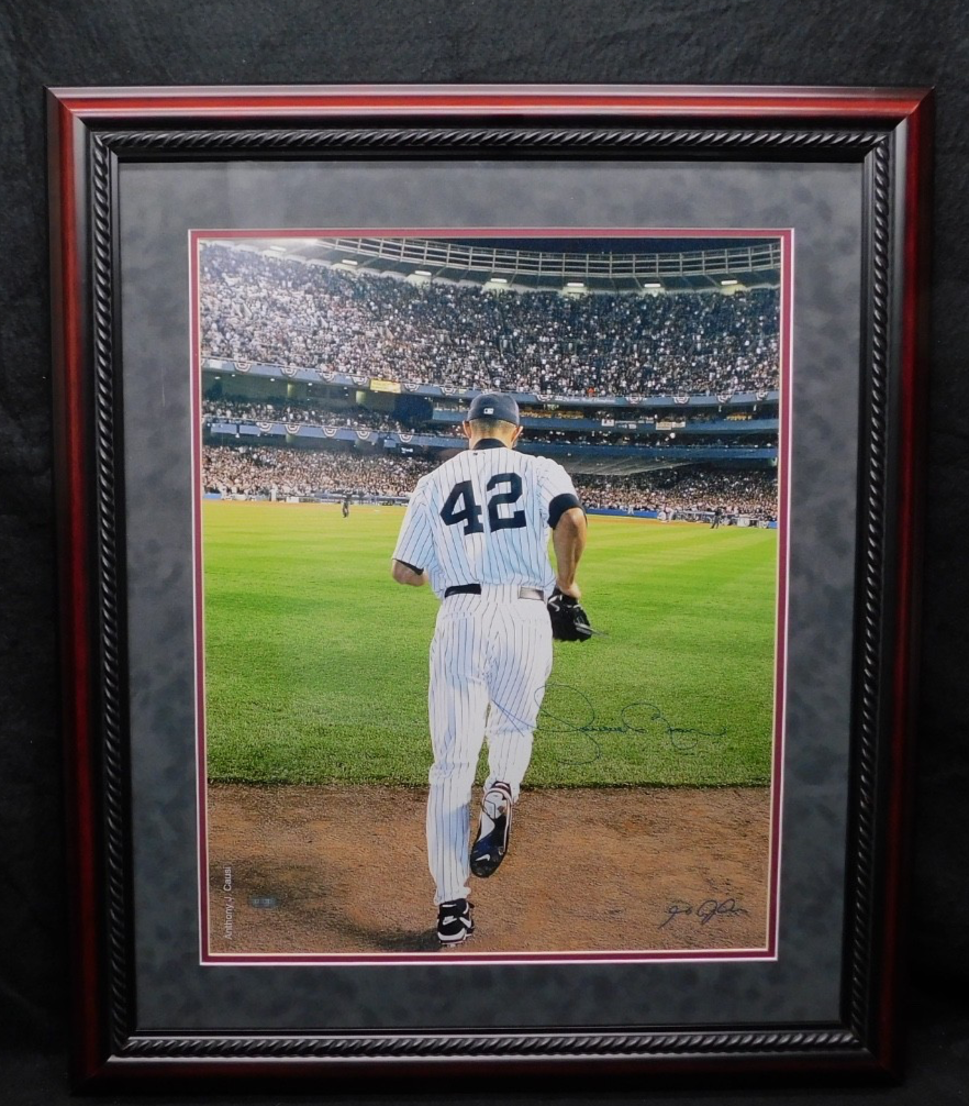 Mariano Rivera Signed Autographed Framed 16x20 Photo Steiner COA Yankees