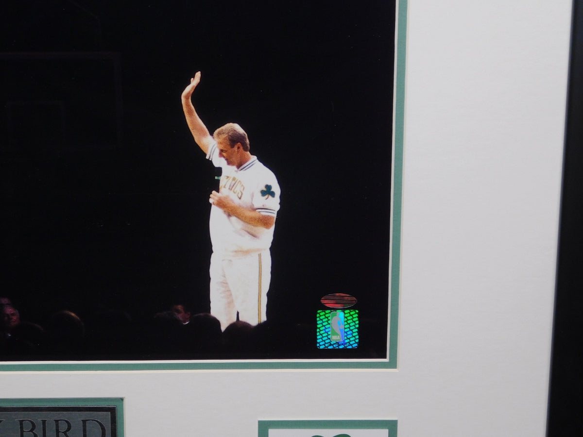 Larry Bird Signed Autographed Framed 16x20 Photo Steiner COA Boston Celtics