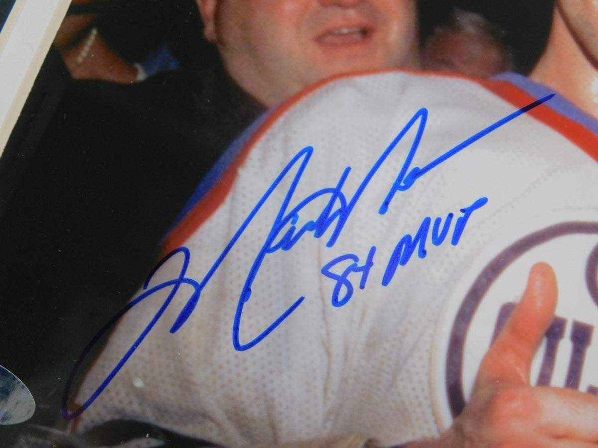 Mark Messier Signed Framed 8x10 Photo Inscribed MVP Steiner COA Edmonton Oilers