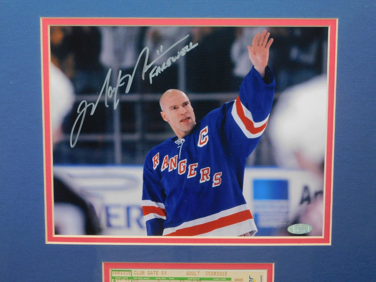 Mark Messier Signed Inscribed Final Game Ticket Framed 8x10 Photo Steiner COA